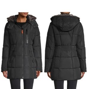 NauticaFaux Fur-Trim Water-Resistant Parka